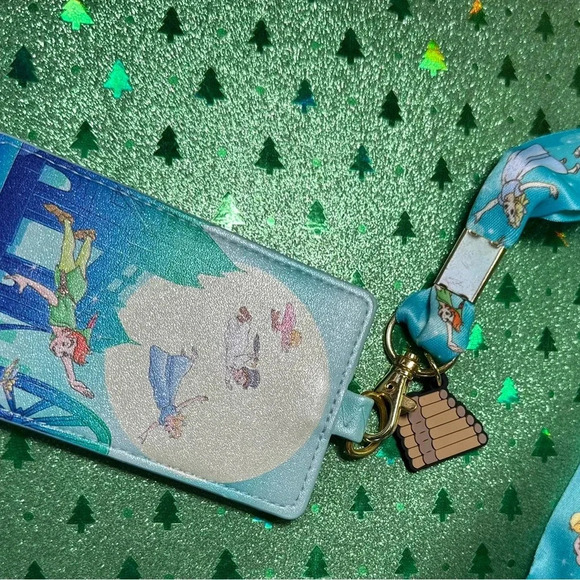 Loungefly Disney You Can Fly lanyard and card holder NWT - Picture 2 of 7